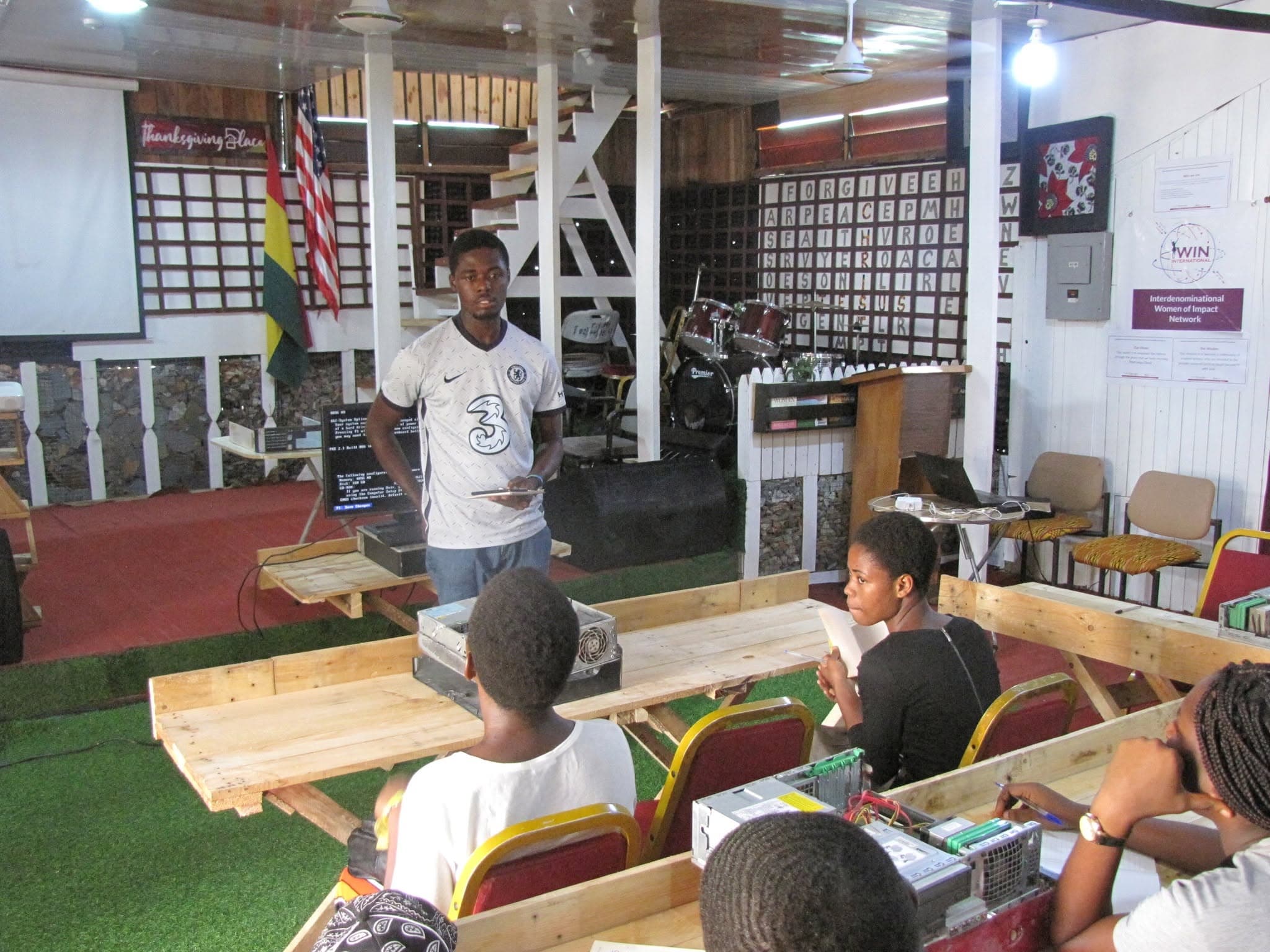 A tech talk in progress