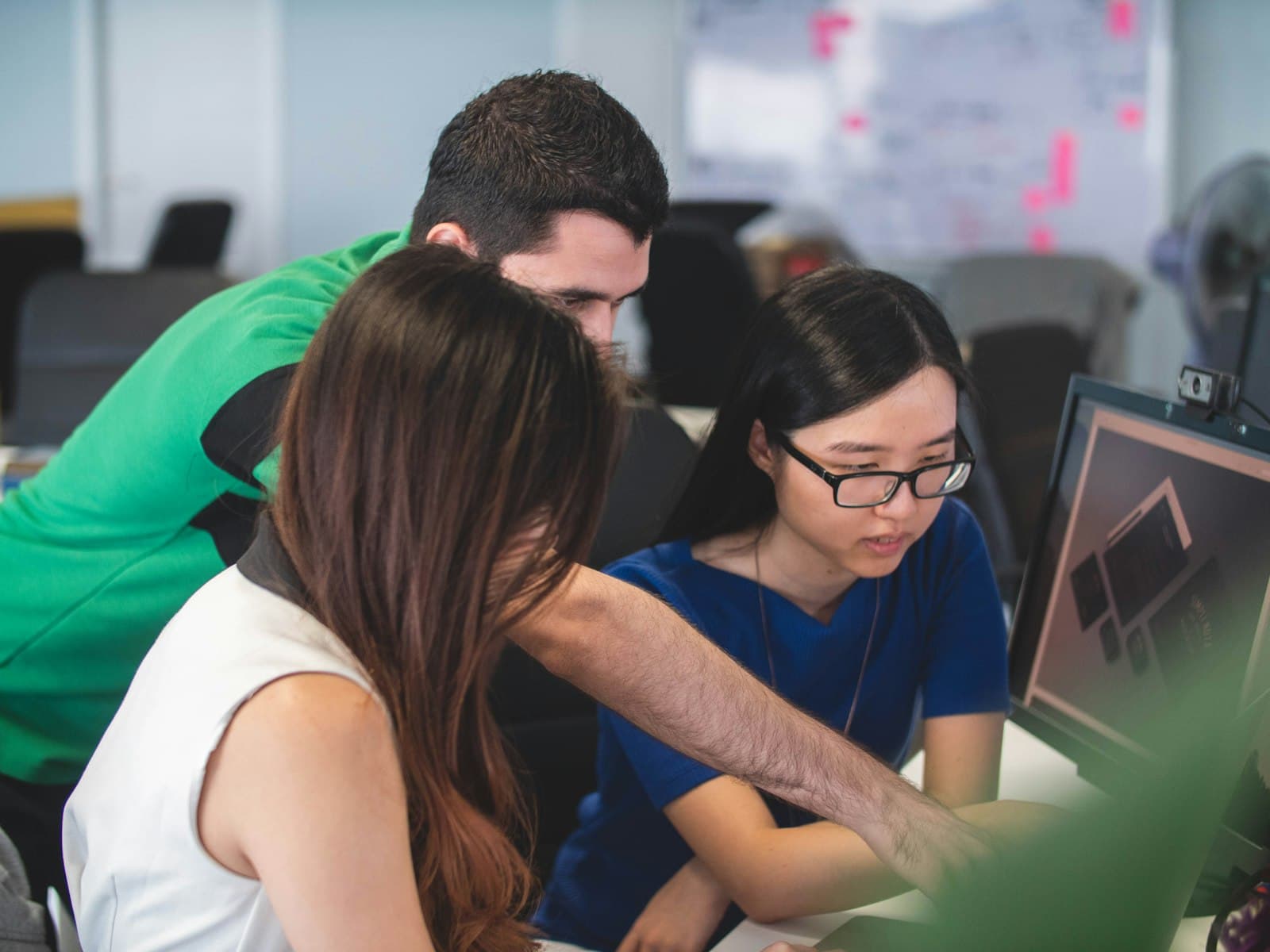 A GoStem mentor guiding a learner